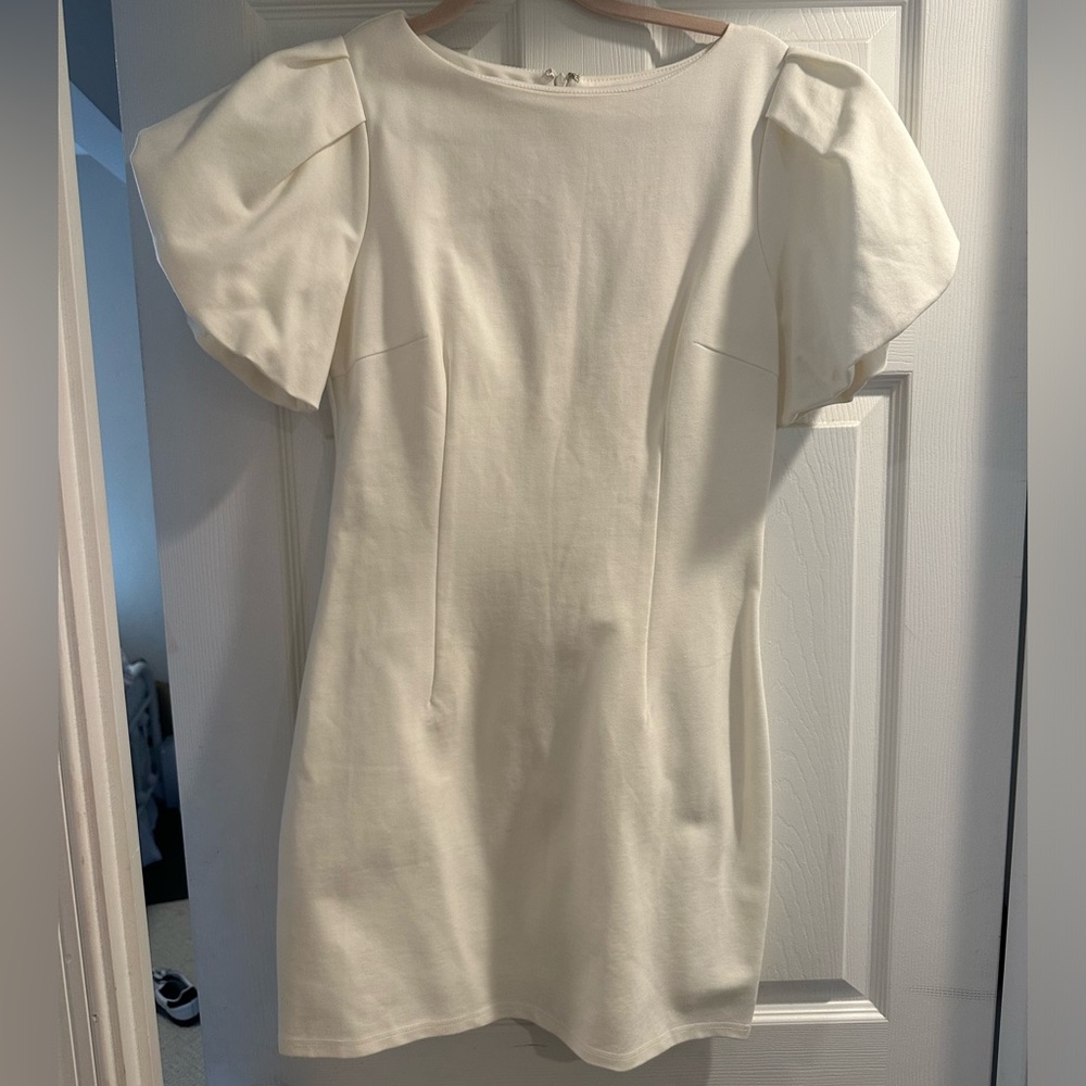 Altard State White puffed sleeve Dress